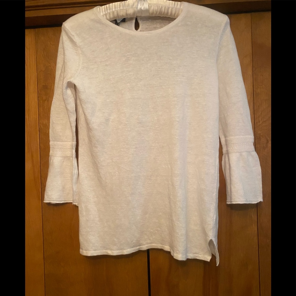 NWT. Talbots Sweater. 100% Linen. Size Petite Small